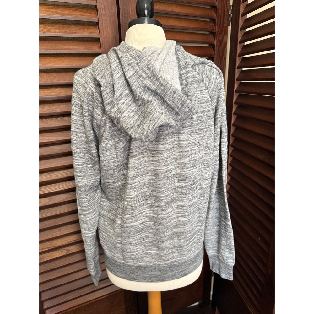PINK Victoria's Secret Gray Heathered Logo Hoodie Sweatshirt Women's Large